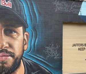 Joel Van Moore Instagram - One of the latest projects that I worked on with the talented @morris.green_art for @travisboak10 celebration of the amazing milestone of 300 games.
Thanks to @redbullau for making it happen.