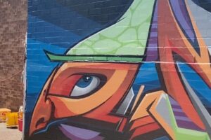 Joel Van Moore Instagram - In October I rolled over to Newcastle,NSW for @thebigpicturefest and got to paint some letters with brother Tuns @upnup_inspirations 

The letters are all freestyle and inspired by everything that was around me at the time.

#vanstheomega #graffitiphotography #graffitiporn #tmdees F1 GM