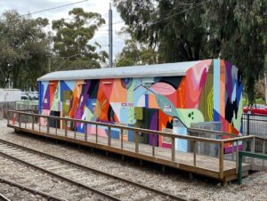 Joel Van Moore Instagram - Bringing some colour and inspiration from nature on this one from early in the year.

#vanstheomega 
#adelaidestreetart #streetartnews #tmdees