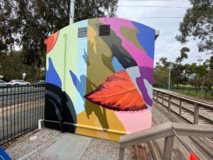 Joel Van Moore Instagram - Bringing some colour and inspiration from nature on this one from early in the year.

#vanstheomega 
#adelaidestreetart #streetartnews #tmdees