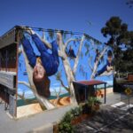 Joel Van Moore Instagram - I had a great time at Edwardstown Primary painting this one a few months back. The students had so much to share and offered a lot of constructive words while I was working. Thanks to @_artventure for the photos and help on this project. #vanstheomega #adelaide #streetart