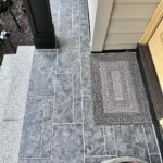 John Colaneri Instagram - #Design is all in the details and the stone work that we did around our home created a major change. When looking to update the exterior of your home always add different textures and materials. This will allow those elements to play off of each other. The earth tones from the new @jameshardie siding and the black granite from @polycor_hardscapes are two materials that work very well together. #curbappeal #exteriordesign #stoneveneer #stonework #designgoals #designinspiration #njdesigner #njbuilders