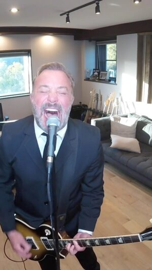 John Feldmann Instagram - @goldfingermusic made another live video! This one was so fun to do… Quarantine is getting exciting out here in Goldfingerland! Little known fact about this song… I wrote this song and Question as one song and ended up splitting them in two... Thank you @mattappleton from @reelbigfish for playing all the horns! @mikeherreratd @moonvaljeanhere @nickgross @charliepaulson mix by @jgrabesmixes @davidlackeymedia918 did the video....thank you @tonyhawk for putting it in your game!! ❤️