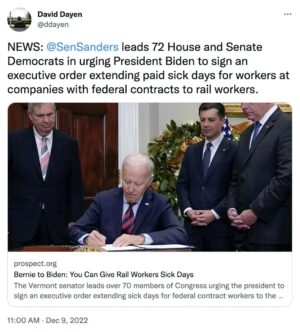 John Iadarola Instagram - This would be a great way for the "most pro-union president ever" to prove it.