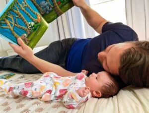 John Iadarola Instagram - Reading Reyna "Dragonboy" 🐉 📖 👶 😍