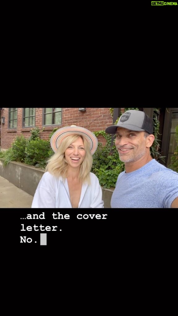 Johnathon Schaech Instagram - Sooo… in case it’s hard to follow this story, cuz I’m not an expert at correcting the captions… Johnathon and I were friends decades ago but lost touch. I recently randomly came across this script and cover letter inviting him to read for a role from the early 2000’s. It was in a box in my garage addressed to him. I have no idea why I had it. Maybe he thought I needed to read for this and gave it to me? Maybe it got mixed up with my stuff when I was hangin’ at his house? No idea! But it popped up now so I DMd him to show him and … here we are catching up on all things life, love, family, and doing things on our own terms in our careers. In Nashville !!! I am so proud of how he has devoted himself to his incredible wife @julssolomon and children. And, it turns out his son is a @maskedsingerfox fan so he thought it was cool that Dad was having lunch with the Night Owl! 🦉 I often am in a bubble while on tour but I’m so nourished by this re-connection as it was food for the soul ! Thought you’d all enjoy this full circle moment ! ❤️ Such a fun time @johnschaech !!! #friends #oldfriends #reunion Downtown Nashville