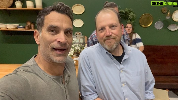 Johnathon Schaech Instagram - This is one incredible human-being @garywheelerfilm He’s the reason #BlueRidgeTv has been so amazing. As I learned on #ThatThingYouDo it starts at the top of the call sheet. One more week left! #acting #actinglife #tvseries