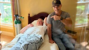 Johnathon Schaech Instagram - If you know me or even if you don’t. I’ve become my father in this series. So I got my father a chance to do what I do for a living. #BlueRidgeTV. He was incredible. It was priceless. Thank you my #BlueRidgeTv family.