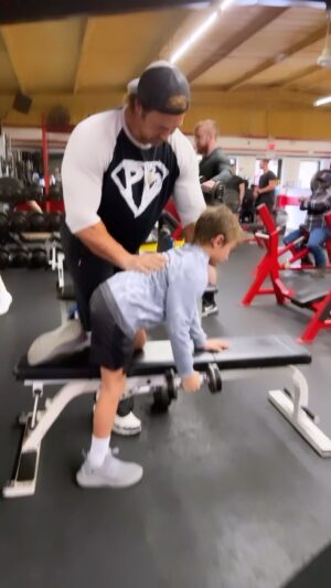 Johnathon Schaech Instagram - Camden showing pops @johnschaech and @mikeohearn how to start right and young 

The future