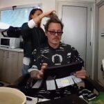Johnny Depp Instagram - In the make-up trailer on ‘Minamata’, now on Digital & DVD in North America