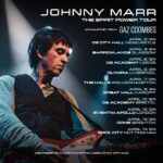 Johnny Marr Instagram – Looking forward to getting out there with my band next year for The Spirit Power Tour – on sale now.

2 April 2024 – Newcastle, O2 City Hall
3 April 2024 – Glasgow, Barrowlands
5 April 2024 – Leeds, O2 Academy
6 April 2024 – Liverpool, Liverpool Olympia
7 April 2024 – Wolverhampton, The Halls
9 April 2024 – Cardiff, Cardiff Great Hall
10 April 2024 – Bristol, O2 Academy
12 April 2024 – London, Hammersmith Eventim Apollo
13 April 2024 – Brighton, Brighton Dome
14 April 2024 – Nottingham, Nottingham Rock City