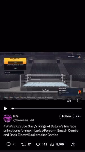 Joseph Ruby Instagram - Looks like 2 of my combos are out there 🙃 29 days away DLC #wwe2k23