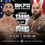 Josh Burns Instagram - Dec 11th is the date! I'll be fighting Chris Sarro @ the Biloxi Civic Center in Biloxi MS. You can stream it live on ppv through the BKTVAPP. Just use my link for a discount! #chincheckingtime #hammerhouse #seperatethemenfromtheboys https://referral.bareknuckle.tv/burns
