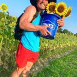 Julian Daigre Instagram - 🌻‘s make me so damn happy. Fo real tho. In my 27 years of life, I’ve always wanted to visit a sunflower field. Finally got around to it, and it was genuinely one of the most peaceful, beautiful experiences. On my list of things to call “mine” one day.. a field of sunflowers is one of them. BET. Coastal Ridge Farm
