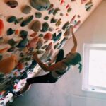 Juliane Wurm Instagram - Squeezed in a home session today and had so much fun on the wall 😍. Very excited for some more climbing soon!! Dortmund