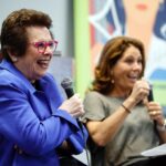 Julie Foudy Instagram - Always an absolute honor when I get time with the legend herself, BILLIE JEAN KING. She is the thread that weaves all us female athletes together. Tireless advocate, friend and mentor. I love this woman so damn much. We caught up for our live podcast the day before the Women’s Sports Foundation gala. Enjoy! ❤️🙏🏼 #laughterpermittedpodcast New York City