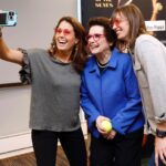 Julie Foudy Instagram - Always an absolute honor when I get time with the legend herself, BILLIE JEAN KING. She is the thread that weaves all us female athletes together. Tireless advocate, friend and mentor. I love this woman so damn much. We caught up for our live podcast the day before the Women’s Sports Foundation gala. Enjoy! ❤️🙏🏼 #laughterpermittedpodcast New York City