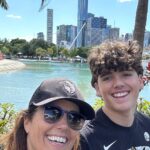 Julie Foudy Instagram - When you think you are flying Sydney to Honolulu only to wake up to hear pilot tell you that we are landing in Brisbane for mechanical issues. I looked at lady next to me and said he’s joking right? Had 12 hours in Brisbane and as I’ve often discovered w most detours in life, we got the treat of exploring a complete gem of a city. My new motto: If can’t get to Hawaii, you go find it. Coming back here! #scootergang #brisbane Brisbane, Queensland, Australia