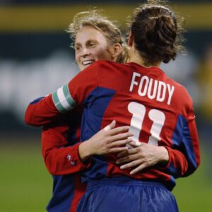 Julie Foudy Instagram - Welp, our stages of emotion all pretty evident. 😬@kristinelilly and I try and break down the USA vs Portugal match. Big breaths party people. #laughterpermittedpodcast