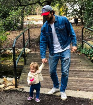 Justin Gaston Instagram - If there’s one thing Liv loves in this world it’s a good train ride!