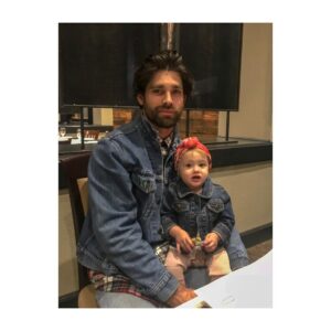 Justin Gaston Instagram - Soph and I always try to coordinate our outfits when we go out. We won this time. (Aside from the head wrap which I’m still looking for in my size)