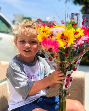 Justin Gaston Instagram - “Flowers for mommy”