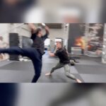Justin Howell Instagram - Strength or speed? What wins? 🤔 . ⚔️ @nava.stunt @stuntjustin 🎥 @lucasmartinel 🏢 @campus.univers.cascades 👕 @asrv @rawgear .⁣ .⁣ .⁣ .⁣ .⁣ #stuntdouble #stuntfight #stuntlife #stuntman #stuntperformer #stunts #stuntteam #sword #swordfight #swordfighting #actionfilm #swordsmith #tricking #warrior #kungfu #warriors #longsword #martialartist #weapons #martialarts #wushu #cascade Paris, France