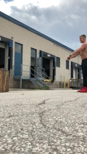 Justin Howell Instagram - Was doing some broad jump recently with some of the guys here in Prague and decided to dig up some old plyo videos. Here’s a list of all my PR’s. Beat one and tag me 😉👊🏼💥
.
Plyo records:
.
Box jump - 57inch
40 yard - 4.55sec
Broad jump - 124inch
Vert jump - 35inch
100m - 11.4s
200m row - 28.5s
100m  row - 14.4s
400m track lap - 59.45s (not my strength lol)
Bench press 2pl - 22reps
.⁣
.⁣
.⁣
@gregogallagher 
@i.k.rampage 
@martialarts.am 
@adrenalineworldwide 
.⁣
#100m #agilitytraining #athlete #athletics #athletisme #boxjump #boxjumps #crossfit #jump #kinobody #masterchief #race #run #runner #running #speedtraining #sprint #sprinting #stuntman #stunts #titans #track #trackandfield #tracknation