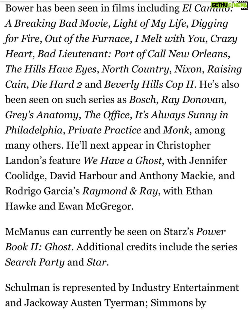Justin Marcel McManus Instagram - Finally got me a Deadline Article!!!! I’m way to hype for this one y’all!!! . And love it when @power_starz link up me and @liliflower33 killing this one 💯 . #southerngothic #movie #comingsoon #poweruniverse #ghost #powerforce #justinmarcelmcmanus Manhattan, New York