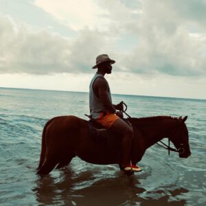Justin Marcel McManus Instagram - So how exactly can I get a horse to NYC?? Such Beautiful creatures man! 
.
#jamaica #horseback #vacationmode #justinmarcelmcmanus