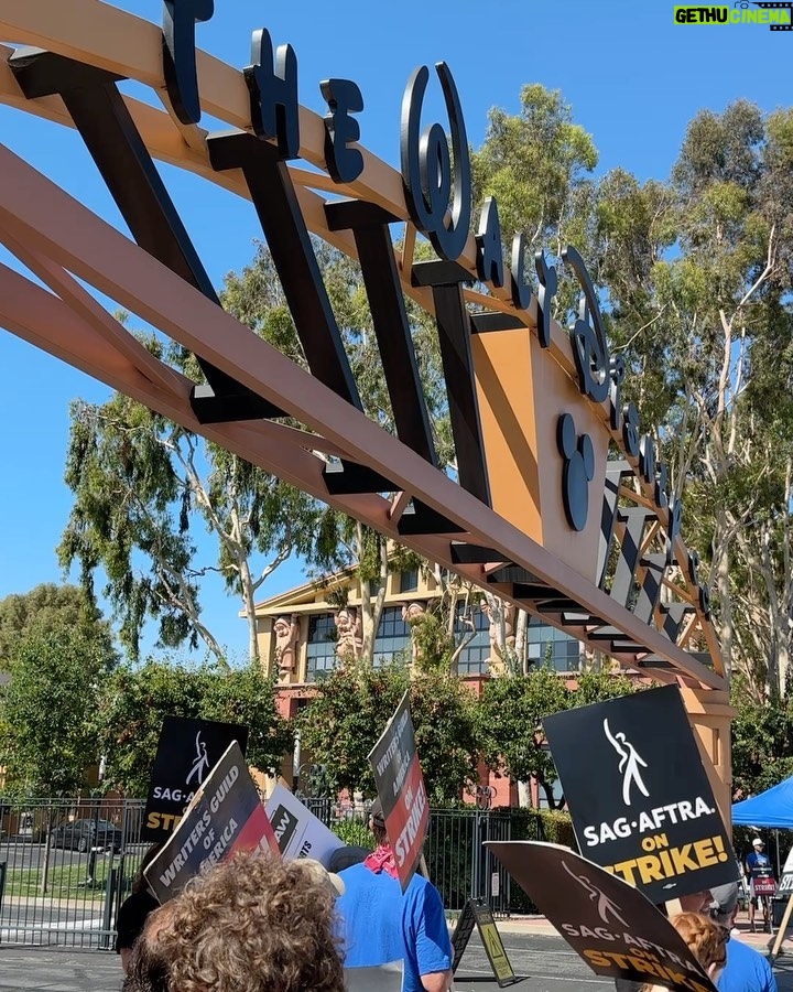 Justin Marcel McManus Instagram - Day 1 of many more until justice is done.. WE ARE OUT HERE! . #sagaftra #sagstrike Los Angeles, California