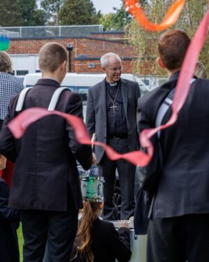 Justin Welby Instagram - From churches to care homes, schools to naval ships, @thechurchofengland loves and serves people across the country. 

This weekend I’m visiting @CofEPortsmouth to join in with sharing the love of God - starting today on the Isle of Wight. 

It was good to meet so many teachers and students at Christ the King College this morning. The secondary school is a joint Church of England and Catholic venture, and it’s heartwarming to see children taught in an ecumenical space from the age of eleven, when they’re beginning to think about how they can make their mark on the world. I pray that these pupils grow to become agents of reconciliation across all kinds of borders in their local community and beyond.

@thebayceschool is also doing great work in inspiring and educating children from the age of 4 all the way to 18. The school choir is hugely talented, and I was honoured to bless their school and speak to staff. I was asked brilliant questions by primary and secondary students - already probing deep questions of faith, scripture and the witness of the church. Honesty is so healthy for us all as we grow in relationship with God. 

This evening I visited Holy Trinity Bembridge, where we shared together about following Jesus through times of joy and sorrow. It was good to sing together, pray together and encourage one another. A full day, but one full of inspiration and hope for current and future generations on the Isle of Wight.
