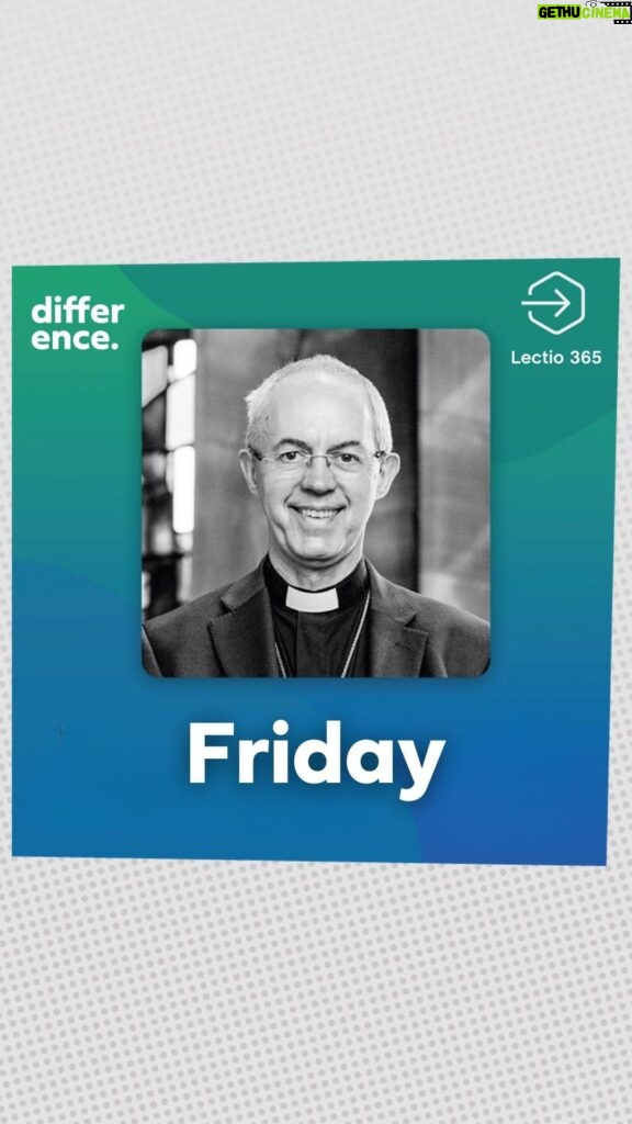 Justin Welby Instagram - Today, Archbishop @justinwelby is reading from John 13 - reflecting on the story of Jesus washing his disciples’ feet. Enjoy this short snippet! Find the full reflection via the link in our bio 🔗   #DifferenceRLN   —— These daily devotions were originally featured on the #Lectio365 app from @247prayer. Music by Wilderthorn. Download the app for free on Apple or Android to pray the Bible every day.