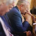 Justin Welby Instagram - The Church is the body of Christ - we belong to one another and share each others’ burdens. As we gathered to worship at St Wilfrid’s in @CofEPortsmouth this morning, we remembered our brothers and sisters in the Holy Land, and prayed for all God’s children caught up in war. St Wilfrid's Cowplain
