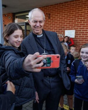Justin Welby Instagram - From churches to care homes, schools to naval ships, @thechurchofengland loves and serves people across the country. 

This weekend I’m visiting @CofEPortsmouth to join in with sharing the love of God - starting today on the Isle of Wight. 

It was good to meet so many teachers and students at Christ the King College this morning. The secondary school is a joint Church of England and Catholic venture, and it’s heartwarming to see children taught in an ecumenical space from the age of eleven, when they’re beginning to think about how they can make their mark on the world. I pray that these pupils grow to become agents of reconciliation across all kinds of borders in their local community and beyond.

@thebayceschool is also doing great work in inspiring and educating children from the age of 4 all the way to 18. The school choir is hugely talented, and I was honoured to bless their school and speak to staff. I was asked brilliant questions by primary and secondary students - already probing deep questions of faith, scripture and the witness of the church. Honesty is so healthy for us all as we grow in relationship with God. 

This evening I visited Holy Trinity Bembridge, where we shared together about following Jesus through times of joy and sorrow. It was good to sing together, pray together and encourage one another. A full day, but one full of inspiration and hope for current and future generations on the Isle of Wight.