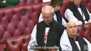 Justin Welby Instagram - Families, in all their shapes and sizes, are the foundation of society. In my annual @ukhouseoflords debate today, I urged the Government to put families at the centre of policy making and to scrap the two-child benefit cap. 

Read the full speech via the link in bio.