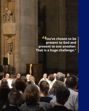 Justin Welby Instagram - A new community has been formed at @StJohnDivineNYC called the Community of the Crossing. In my sermon I talked about religious life.

“You've chosen to live in community together. You've chosen to be present to God and present to one another. That is a huge challenge.”

Read the sermon in full via the link in bio.