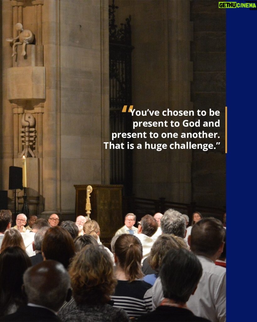 Justin Welby Instagram - A new community has been formed at @StJohnDivineNYC called the Community of the Crossing. In my sermon I talked about religious life. “You've chosen to live in community together. You've chosen to be present to God and present to one another. That is a huge challenge.” Read the sermon in full via the link in bio.