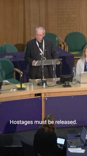 Justin Welby Instagram - The devastating loss of civilian life and humanitarian suffering in Gaza cannot be morally justified. 

The call for a ceasefire is a moral cry – for humanity to find another way to achieve justice, security and peace for Israelis and Palestinians.