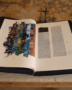 Justin Welby Instagram - Today I was delighted to receive an Apostles Edition of the @saintjohnsbible in honour and memory of Her Late Majesty Queen Elizabeth II. 

It was presented at Lambeth Palace by @saintjohnsabbey and University in Minnesota, USA, and is the first handwritten, illuminated Bible commissioned by a Benedictine monastery in 500 years. It will be housed for public view at @lampallib. 

It was good to meet those who have dedicated over 11 years to creating this Bible – using ancient practices to bring a fresh expression of God’s word into the 21st century, with the ultimate hope of reigniting faith in God and love for the Bible around the world. 

I pray their work will bear much fruit – and that by so diligently revealing the beauty of Scripture, many will come to faith in Christ.