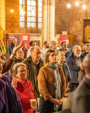 Justin Welby Instagram - Grateful to have spent a fantastic day in @hereforddiocese at the weekend, talking all about prayer to mark the end of the Diocese’s Year of Prayer. We engaged together in prayer, through contemplation, art, on the streets of Hereford and in the 24-hour prayer space. Prayer is foundational to our relationship with God and there are many rich and fulfilling ways in which to pray. 

During the day, as I joined the weekly service of Prayers for Peace at @hfdcathedral,  we heard a beautiful Poem for Peace from Sasha, a Ukrainian student. 

Prayer means coming to God and saying, ‘I can’t do it alone. I’m completely dependent on you, even for my next breath.’ 

That dependence on God takes us into his presence. To be a Christian means to be caught up in the love of God. 

Photos 1, 2, 3 and 5 credit: Lewis Markey