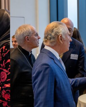 Justin Welby Instagram - It was a huge honour to welcome His Majesty The King to @lampallib today to meet with faith leaders from across the UK as part of #InterFaithWeek. 
 
These are challenging times for faith communities in the UK, particularly with the devastating war in the Middle East. The King’s visit was a wonderful encouragement to remain united in partnership and friendship – as many people of faith are doing across the country. 
 
Jesus calls us to be peacemakers, and that is especially important right now. I hope this visit by the King inspires @thechurchofengland to continue in our calling to love our neighbours and help bring communities together. 

Read more at the link in bio.