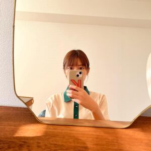 Kaho Mizutani Instagram - 🤳🏻🖤
研音のKですか？
って聞かれるんだけど、
果穂のKです💅🏻🍊