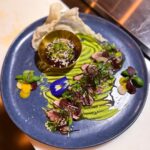 Kamila Rundusová Instagram - This is our catch of the day. Help me to choose the presentation. 1, 2 or 3?😋 It’s wild tuna caught by my husband @robiczech , which I turned into Japanese style tuna tataki. Served with purée made of green peas, avocado and wasabi, with hibiscus ponzu sauce and rice crackers. 🌿Good news for plant based people is that we serve this dish also with our homemade fermented tempeh made of red beans which is super delicious! I personally love it so much! Tempeh tataki is my new favorite thing on the menu. RECIPE FOR THE GREEN PURÉE Try to make the purée at home, it’s awesome! In a blender blend about 250g defrosted green peas, 1 ripe avocado, 50ml of coconut milk and season with wasabi, lime juice and salt accordint to your tastebuds. Amazing💚💚💚 See you tonight at @___mycelium___