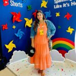 Kanisha Malhotra Instagram - What a fun day it was at #YouTubeCreatorCamp My first of many more. So glad to be part of this beautiful community called YouTube. Attended so many insightful sessions, met fellow creators & ate lot of good food 😛 What a fruitful & amazing day it was. I truly love my job specially on days like these ❤️⭐️ Thanks for having me @youtubecreatorsindia @youtubeindia Wearing @getpeachy.in Styled by @cosmo_bydivya P.S.- Full Vlog coming out very very soon on my YT channel. Do subscribe to it. Link is in my bio ❤️ #youtube #youtuber #youtubevideos #google #youtubeforcreators #YTFF #kanishamalhotra
