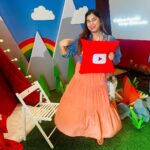 Kanisha Malhotra Instagram - What a fun day it was at #YouTubeCreatorCamp My first of many more. So glad to be part of this beautiful community called YouTube. Attended so many insightful sessions, met fellow creators & ate lot of good food 😛 What a fruitful & amazing day it was. I truly love my job specially on days like these ❤️⭐️ Thanks for having me @youtubecreatorsindia @youtubeindia Wearing @getpeachy.in Styled by @cosmo_bydivya P.S.- Full Vlog coming out very very soon on my YT channel. Do subscribe to it. Link is in my bio ❤️ #youtube #youtuber #youtubevideos #google #youtubeforcreators #YTFF #kanishamalhotra