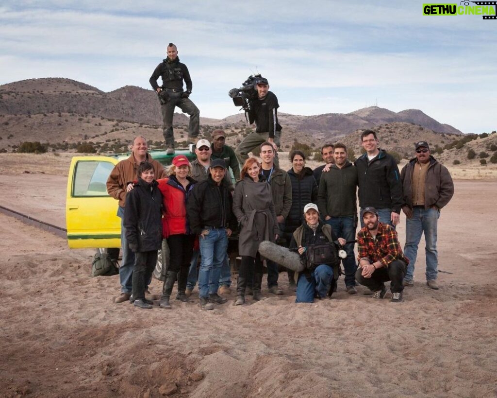 Kari Byron Instagram - 2013 crew photo after a big shoot. Which is a funny phrase since we had just used an RPG to flip a car. Big Shoot😂