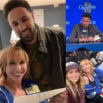 Kari Byron Instagram - Myth confirmed @klaythompson has some paper airplane skilllz! Perfect aerodynamics on this one. Last night at @chase_center was the @warriors Women’s Empowerment Night. Thanks @inspectorplanet for all the laughs! I ♥️#SanFrancisco #Warriors #basketball #women @explr_media #Mythbusters
