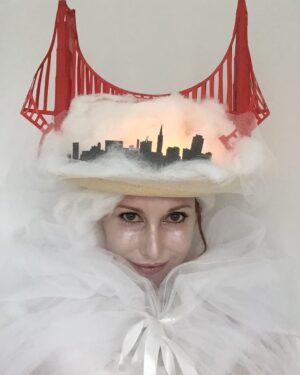 Kari Byron Instagram - Throwback to Halloween 2017. I dressed as Karl the Fog. In #sanfrancisco our fog has a name. This can count as a #STEM costume since meteorology is a science!

@karlthefog  @explr @nationalstemfestival #crashteatgirl @sfgate @sfchronicle  @heatherknightsf