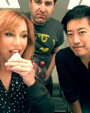 Kari Byron Instagram - A throwback to when Tory, Grant and I were touring with a live show. We poured liquid nitrogen on American cheese to see what it was like. Backstage was always fun and weird. Those were good times. We always hoped we would find another show like Mythbusters together. We were a good team. Can’t believe it is still in reruns. I wish we got residuals so that the @grantimahara foundation would always be funded in his memory. He was a special person. He loved inspiring kids with his love of #STEM

@torybelleci